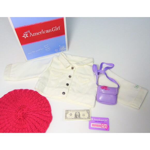 NEW American Girl 18” Doll Clothes TRUE SPIRIT ACCESSORIES Hat Purse Money Coat - Picture 6 of 10